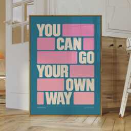 You Can Go Your Own Way Inspired Lyrics Print - Wall Art A4 A3 A5 Unframed Indie Music Rock Concert - thumbnail 2