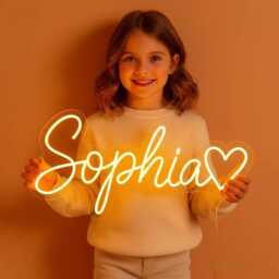 Custom Neon Sign - Led Name Wedding Business Logo Aesthetic Wall Art Bedroom Light - thumbnail 4