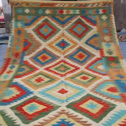 5.5x7.10 Afghan Kilim Area Rug/ Geometric Design Flatweave Rug/ Modern 6x8 Ft Rug For Bedroom/ Office Bedroom Carpet - thumbnail 4