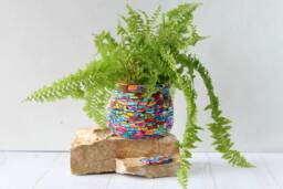 Colorful Indoor Medium Planter With Drainage Hole - thumbnail 1