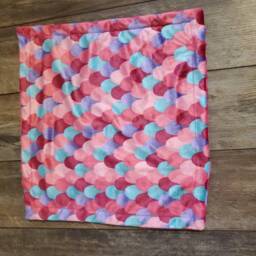 Pink Arrow Lovey, Pink Minky Arrow Theme, Baby Shower Gift, Girl, Security Blanket, Mermaid Mermaid, Purple Lovey - thumbnail 3