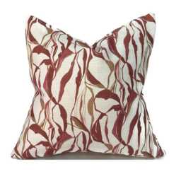 Indoor Pillow Cover With Zippers, Orange, Coral & Blue, Pick Your Favorites - thumbnail 4