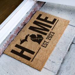 Home State Personalized Rug - Michigan Mat Map Custom Gift Housewarming New Decor - thumbnail 2