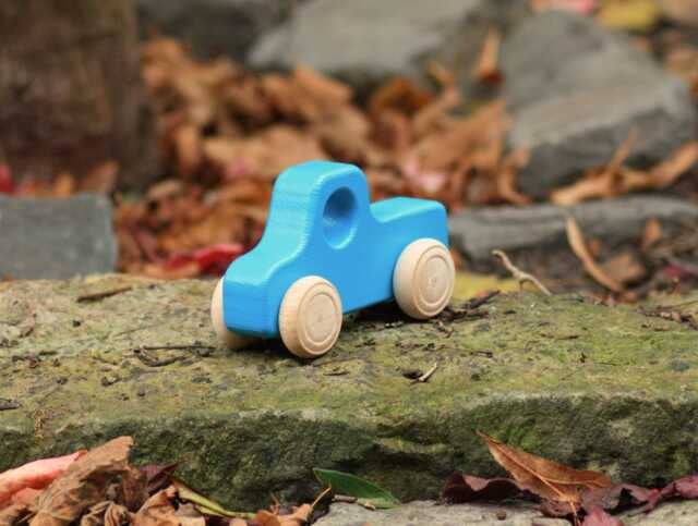 Wood Truck/Pickup Turquoise - image 1