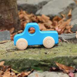 Wood Truck/Pickup Turquoise - thumbnail 2