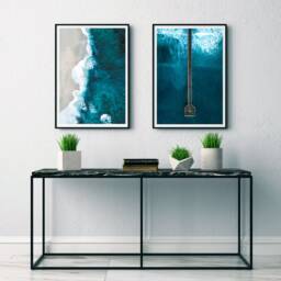 Ocean Waves Beach - Printed Poster Wallposter Posters Wallgallery Art Print Photography Photo Summer Sunny Vibes 50x70 70x100 30x40 - thumbnail 3