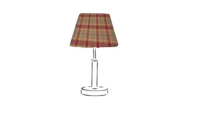 Balmoral Jalapeno Tweed Lampshade, Handmade Fabric Lamp Shade, Drum Oval Empire Or Candle Clip, Ceiling Pendant Table - image 1