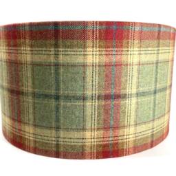 Balmoral Jalapeno Tweed Lampshade, Handmade Fabric Lamp Shade, Drum Oval Empire Or Candle Clip, Ceiling Pendant Table - thumbnail 4