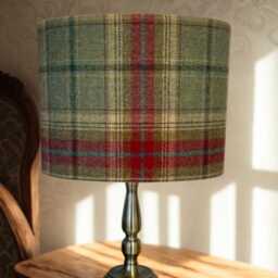 Balmoral Jalapeno Tweed Lampshade, Handmade Fabric Lamp Shade, Drum Oval Empire Or Candle Clip, Ceiling Pendant Table - thumbnail 2