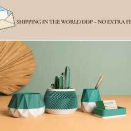 Pen & Pencil Holder - Wood Desk Organizer Office Accessory Employee Gift Idea - thumbnail 4