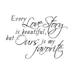 Love Story Quote - Vinyl Wall Decal, Home Decor - thumbnail 3