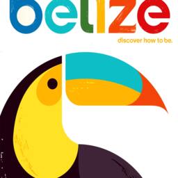 Reprint Of A Vintage Travel Poster - Discover Belize - thumbnail 2