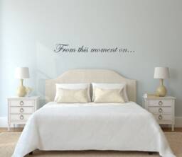 From This Moment On... Vinyl Wall Decal - Wedding - Engagement - Family - Decal Only - Perfect Addition Next To Favorite Family Pictures - thumbnail 1