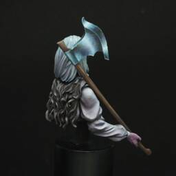 Fantasy Bust For Painting, Resin Bust, Fantasy Modeling, Elf, Scale 1/12, Coeden Greywind Elf - thumbnail 3