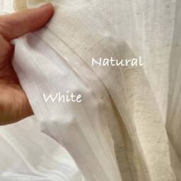 Soraya Linen Crepe Sheer Curtain, 2 Colors, Textured Custom Cotton Livingroom Bedroom 1Pc - thumbnail 2