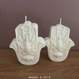 Fatima Hand Soy Wax Candle Set Fragranced Of 2 - thumbnail 2