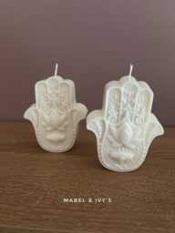 Fatima Hand Soy Wax Candle Set Fragranced Of 2 - thumbnail 1