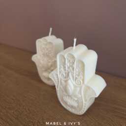 Fatima Hand Soy Wax Candle Set Fragranced Of 2 - thumbnail 3