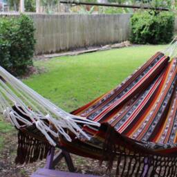 Vibrant Inca Hammock - Lightweight, Double, Handmade Ultra-Comfy For Outdoor Bliss & Relaxation - thumbnail 2