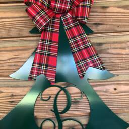 Metal Monogram Christmas Tree, Decor, Gift, Rustic Christmas, Personalized Home Decor - thumbnail 2