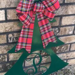 Metal Monogram Christmas Tree, Decor, Gift, Rustic Christmas, Personalized Home Decor - thumbnail 3