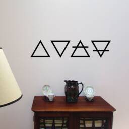 Alchemy Symbol, Four Elements Wall Art, Pagan Vinyl Decal, Air, Water, Fire, Earth - thumbnail 3
