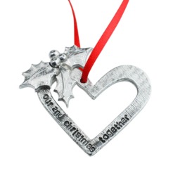 2nd Anniversary Christmas Tree Ornament - Reads Our Together - thumbnail 4