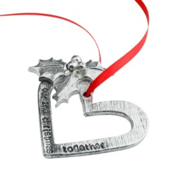 2nd Anniversary Christmas Tree Ornament - Reads Our Together - thumbnail 3