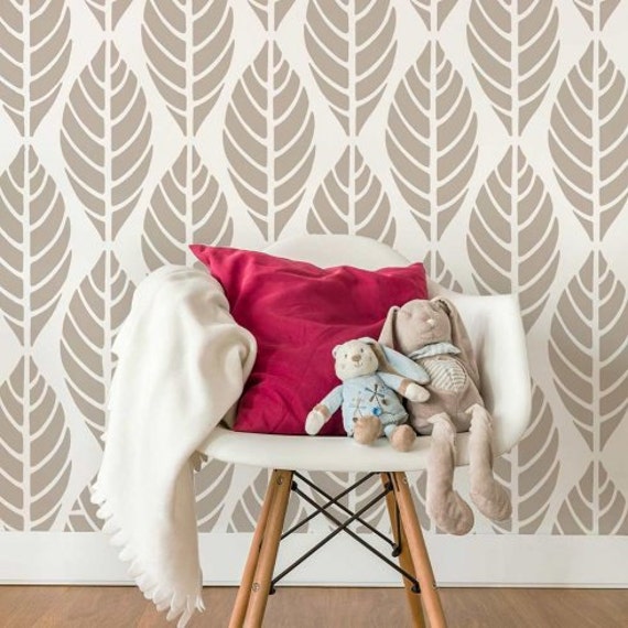 Leaves Allover - Tropical For A Great Accent Wall Diy Home Decor Improvement Better Than Wallpaper - image 1