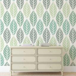 Leaves Allover - Tropical For A Great Accent Wall Diy Home Decor Improvement Better Than Wallpaper - thumbnail 2