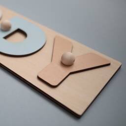 Puzzle Gift For A Child Wooden Puzzle Name An Idea - thumbnail 4
