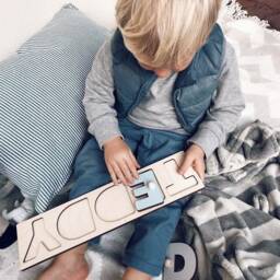 Puzzle Gift For A Child Wooden Puzzle Name An Idea - thumbnail 1