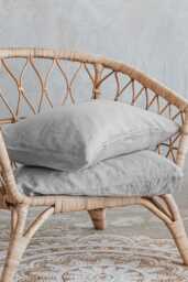 Linen Pillowcases Set Of 2 Organic Pillow Covers Natural Shams