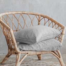 Linen Pillowcases Set Of 2 Organic Pillow Covers Natural Shams - thumbnail 2