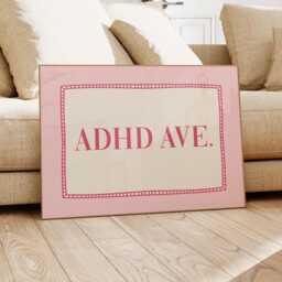 Adhd Avenue Art Print Funny Mental Health, Eclectic Street Style - thumbnail 1