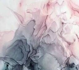 Sugar Coated Custom Made Pastel Abstract 2 Drawer Table Nightstand Rose Gold Legs Dorm Bedroom Living Room Decor Storage - thumbnail 2