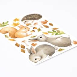 Forest Animal Wall Decals Woodland Nursery Decor - thumbnail 4