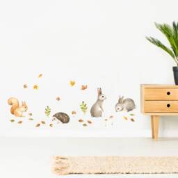 Forest Animal Wall Decals Woodland Nursery Decor - thumbnail 3