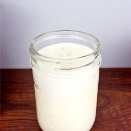 Pumpkin Spice Soy Candle in Half Pint Mason Jar - Halloween Fall - thumbnail 3