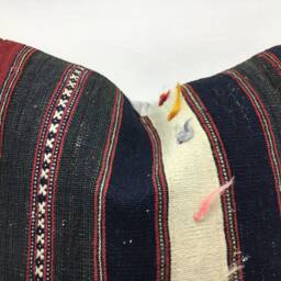 Vintage Turkish Kilim Pillow Cover, Bohemian Accent, 16x16 - thumbnail 2