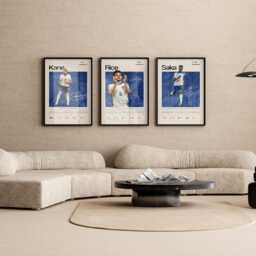 Declan Rice England Stats Poster, Football Wall Art, Soccer Print, Midfielder Gift - thumbnail 4