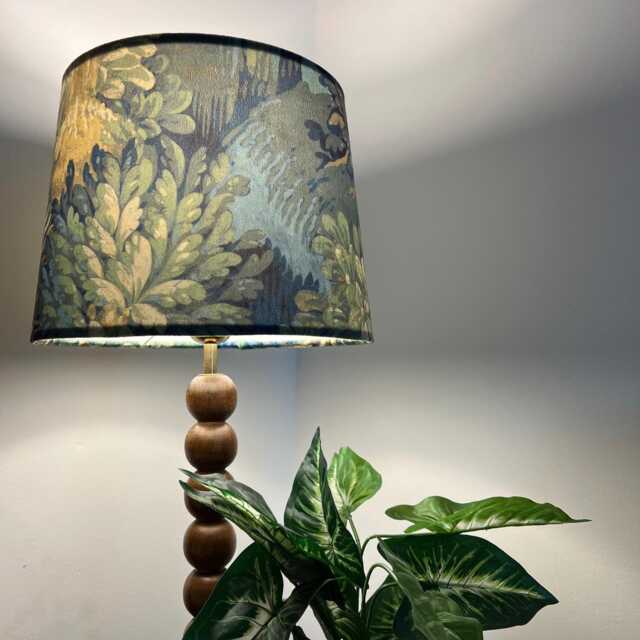 Forbidden Forest Velvet French Drum Lampshade, Empire Green Ceiling Light Shade - image 1