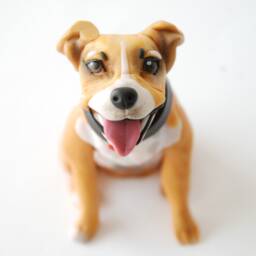 Custom Dog Figurine For Cake Pitbull - thumbnail 3