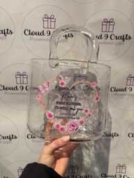 "Personalised Handbag-Shaped Glass Vase - ""If Mum's Were Flowers, I'd Still Pick You" - thumbnail 1