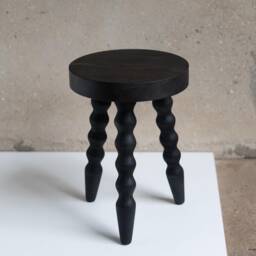 Handmade Reclaimed Wood Bobbin Plant Stand - thumbnail 3