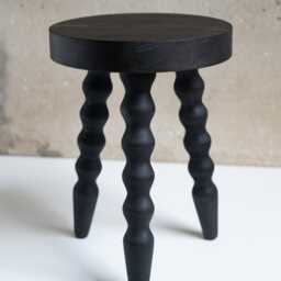 Handmade Reclaimed Wood Bobbin Plant Stand - thumbnail 4