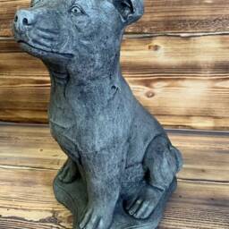 Stone Garden Large Staffordshire Staffy Bull Terrier Dog Gift Ornament - thumbnail 2