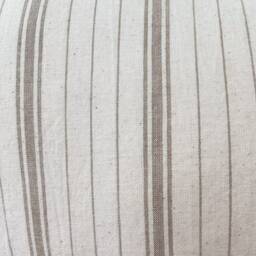 striped Chiangmai Cotton Lumbar Pillow Cover Natural Denim Back - thumbnail 2