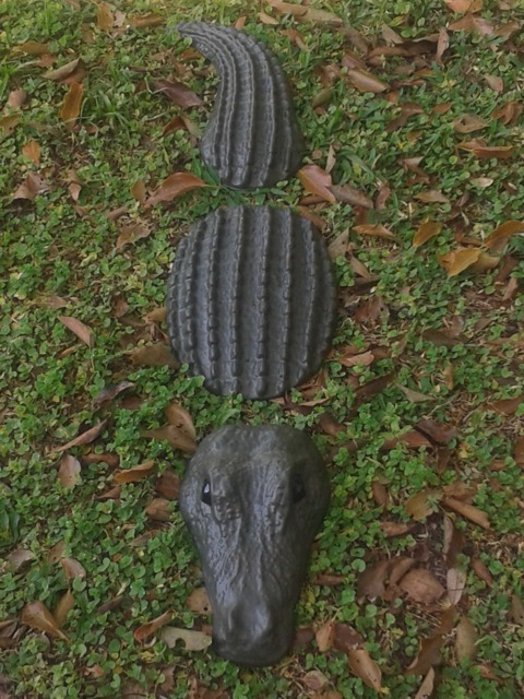 3Pc Alligator Statue 32 Inches - image 1