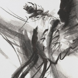 Kyokushin Karate Poster Surreal Ink Painting Wall Art - thumbnail 2